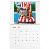 Kalender met verschillende afbeeldingen honden die (Feb 2027)