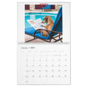 Kalender met verschillende afbeeldingen honden die (Jan 2027)