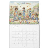 Kalender met vriendelijke daden per maand (Mar 2027)