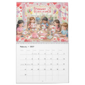 Kalender met vriendelijke daden per maand (Feb 2027)