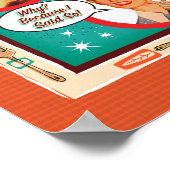 Kalender Mid-Century Retro Huisvrouw 2025 Poster (Hoek)