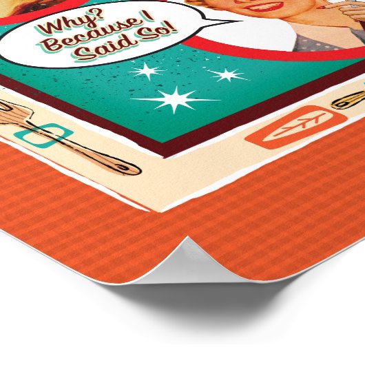 Kalender Mid-Century Retro Huisvrouw 2025 Poster (Hoek)