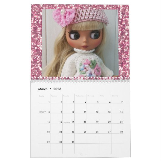 Kalender. Mijn favoriete poppen Kalender (Mar 2026)