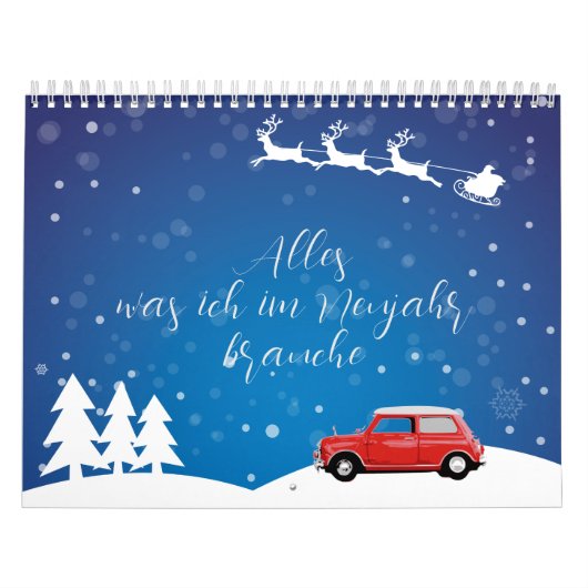 Kalender Mini Cooper Alles was brauche im Neujahr (Hoes)