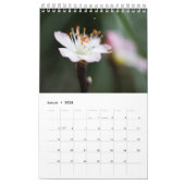 Kalender mit schönen Blumenmakros (Jan 2026)