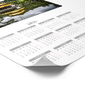 Kalender Modern Volledig Jaar 2020 Reis en Stad Poster (Hoek)