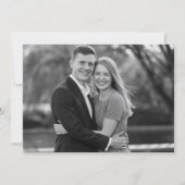 Kalender Moderne Kalligrafie Elegante Fotobruiloft Save The Date (Achterkant)