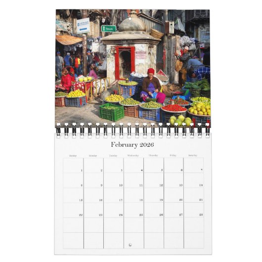 Kalender Nepal 2026 / Himalaya (Feb 2026)
