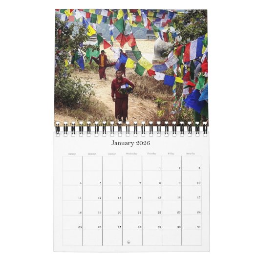 Kalender Nepal 2026 / Himalaya (Jan 2026)