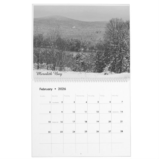 Kalender New Hampshire bergen en meer regio (Feb 2026)