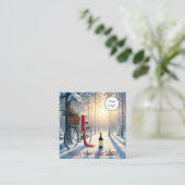 Kalender Nieuwjaar 2026 Vierkant Visitekaartje (Staand voorkant)