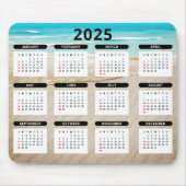 Kalender Ocean Beach 2025 Muismat (Voorkant)