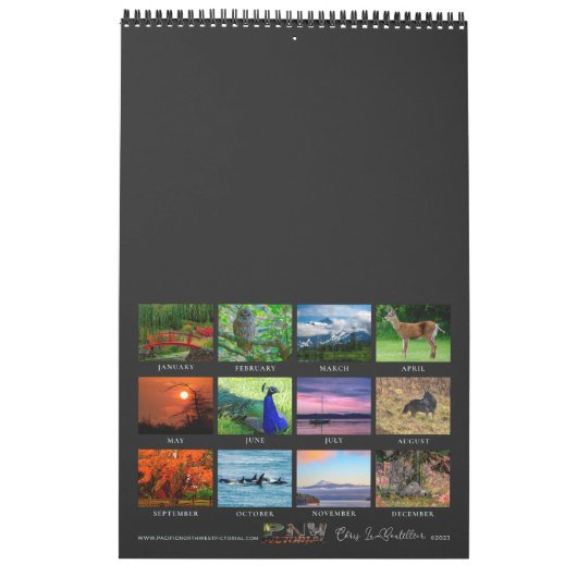 Kalender Pacific Northwest Chris LeBoutillier (Achterkant)