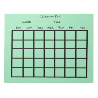 Kalender Pad Lichtgroen Notitieblok