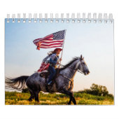 Kalender patriottische Amerikaanse vlag (Hoes)