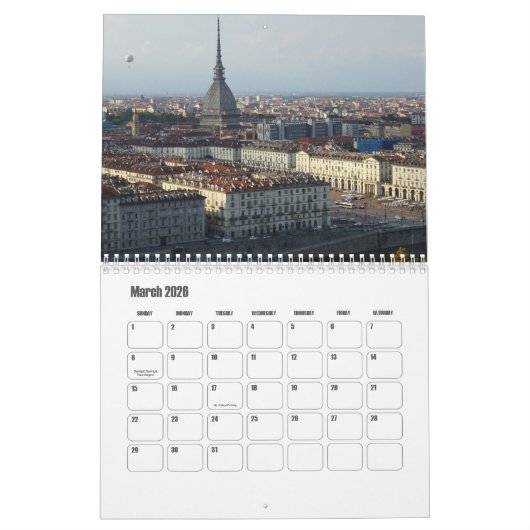 Kalender Piemonte-Italië (Mar 2026)