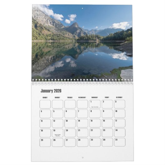 Kalender Piemonte-Italië (Jan 2026)