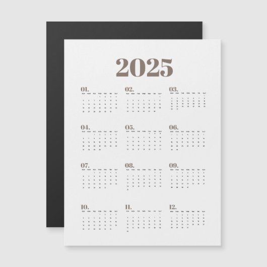Kalender Planner 2025 (Voorkant / Achterkant)