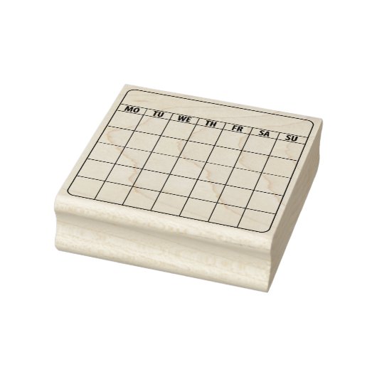 Kalender, Planner, Tijdschrift Rubberstempel (Stempel)