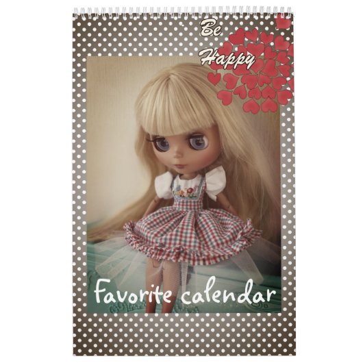 Kalender, pop, voor meisje, baby, plezier, speelgo kalender (Hoes)