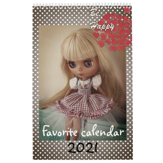 Kalender, pop, voor meisje, baby, plezier, speelgo kalender (Hoes)