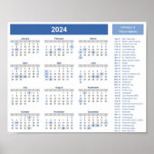 kalender poster (Voorkant)