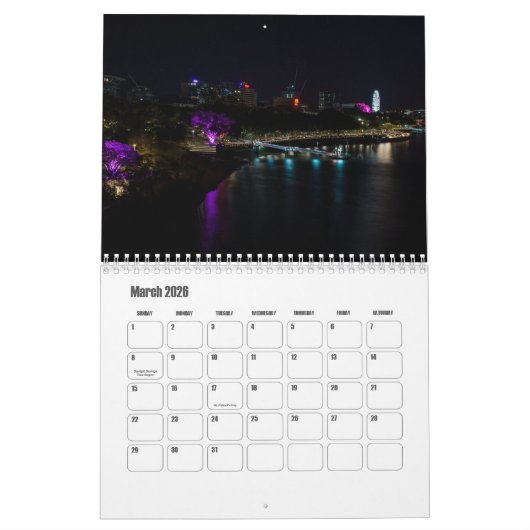Kalender Queensland-Australië (Mar 2026)