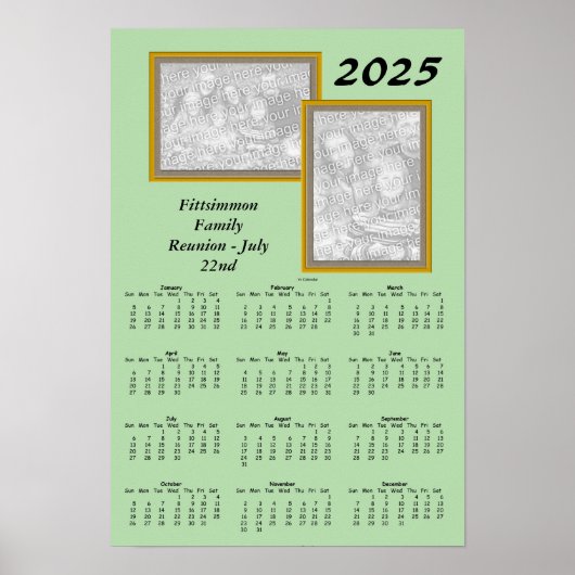 Kalender - Reünie Foto's x 2 - 2025 Poster (Voorkant)