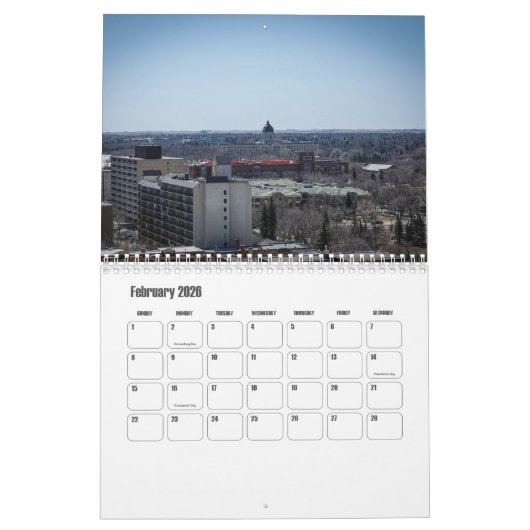 Kalender Saskatchewan-Canada (Feb 2026)