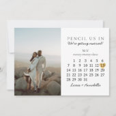 Kalender Save the Date Gouden Hart Mei 2023 Maand Kaart (Voorkant)