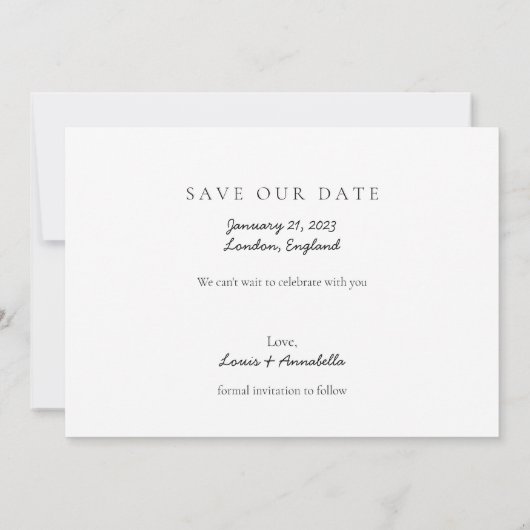 Kalender Save the Date Gouden Hart Mei 2023 Maand Kaart (Achterkant)