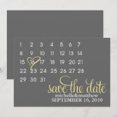 Kalender Save the Date Huwelijksaankondigingen (Voorkant / Achterkant)