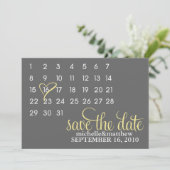 Kalender Save the Date Huwelijksaankondigingen (Staand voorkant)