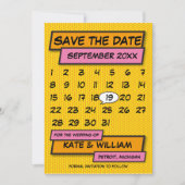 Kalender Save the Date Leuk Retro Stripboek (Voorkant)