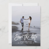 Kalender Save the Date met foto Kaart (Voorkant)