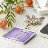 Kalender Shimmer en Sparkle met monogram Sleutelhanger (Zijkant)