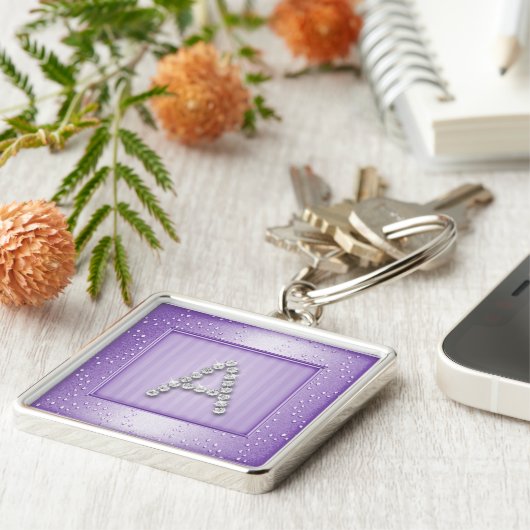 Kalender Shimmer en Sparkle met monogram Sleutelhanger (Zijkant)