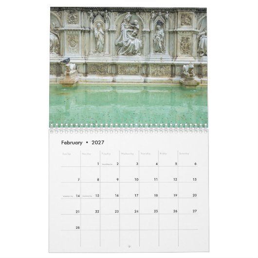 Kalender Siena 2026 (Feb 2027)