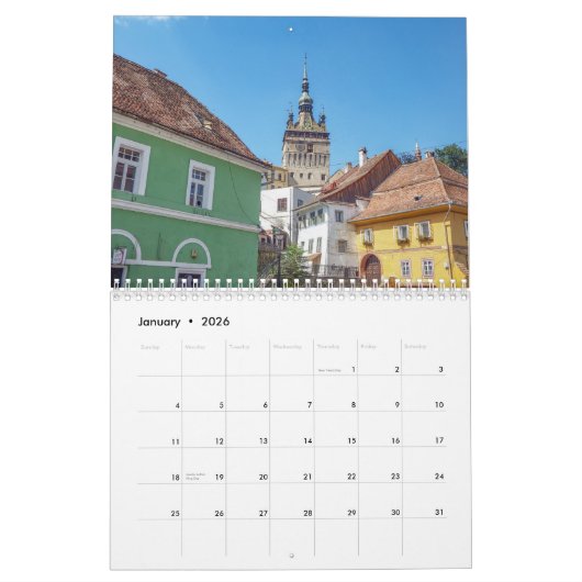 Kalender Sighisoara 2026 (Jan 2026)