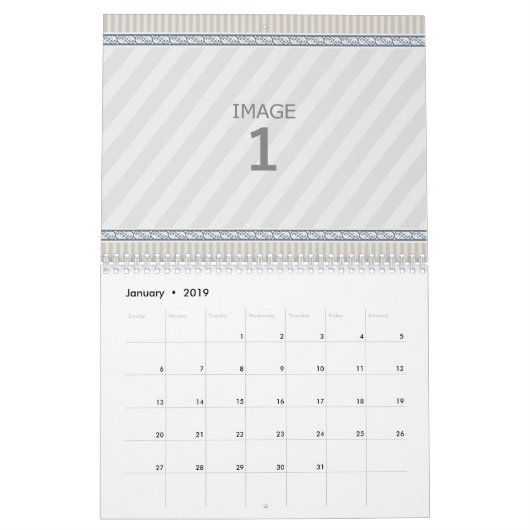 Kalender Sjabloon 2024 Foto Aangepaste Familie Afb (Jan 2019)