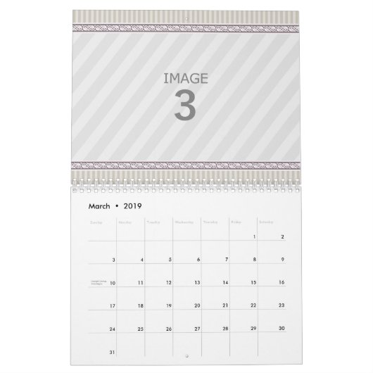 Kalender Sjabloon 2024 Foto Aangepaste Familie Afb (Mar 2019)