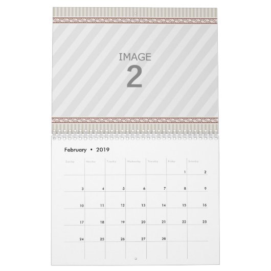 Kalender Sjabloon 2024 Foto Aangepaste Familie Afb (Feb 2019)