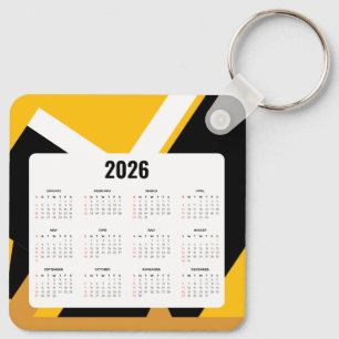Kalender Sleutelhanger Vastgoed 2026   Zwart & Gou