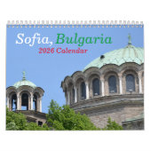 Kalender Sofia Bulgarije 2026 (Hoes)