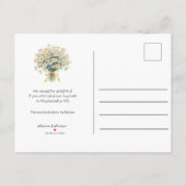 Kalender Stijl Trouwen Sla de Datum April Aankondigingskaart (Achterkant)