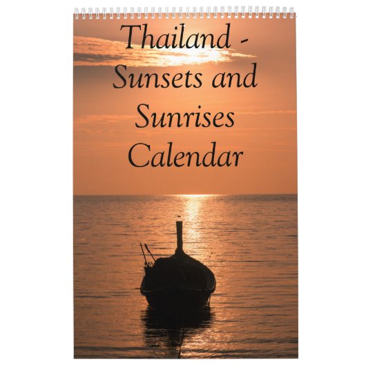 Kalender Thailand - Zonnefoto's en zonsondergang (Hoes)