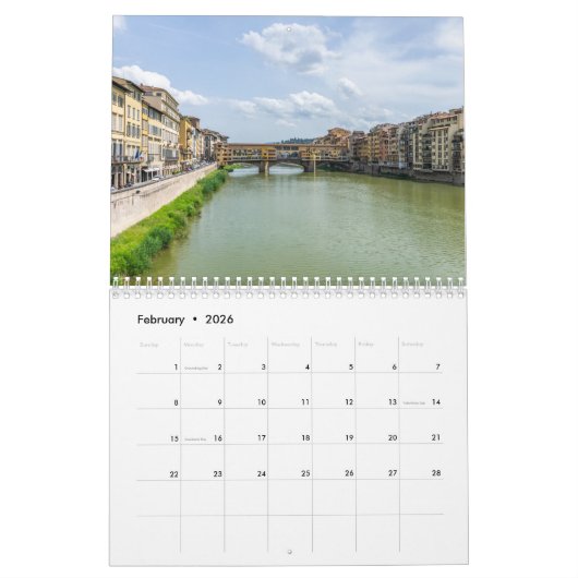 Kalender Toscane 2026 (Feb 2026)