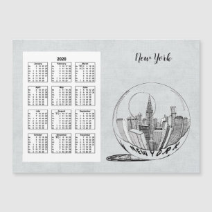 Kalender Travel City Volle jaar 2020