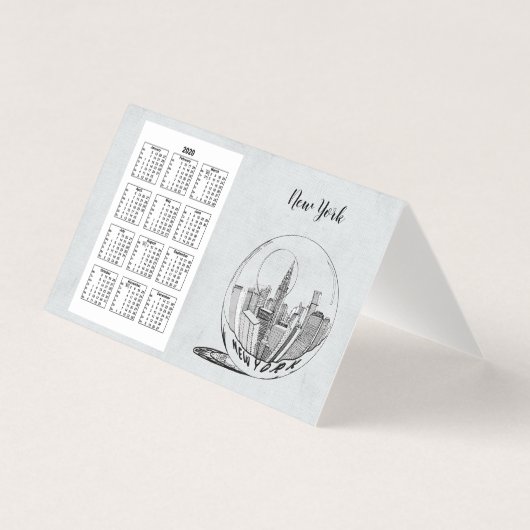 Kalender Travel City Volle jaar 2020 Kaart (Voorkant)