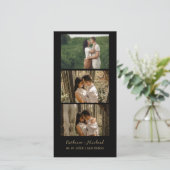 Kalender Trouw Fotobooth strook frame Opslaan Save The Date (Staand voorkant)